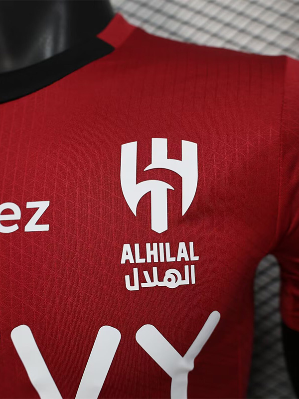 25-26 Al-Hilal Red Player Version Soccer Jersey