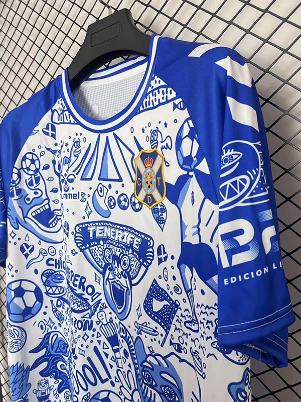 25-26 CD Tenerife Limited Edition Fans Soccer Jersey
