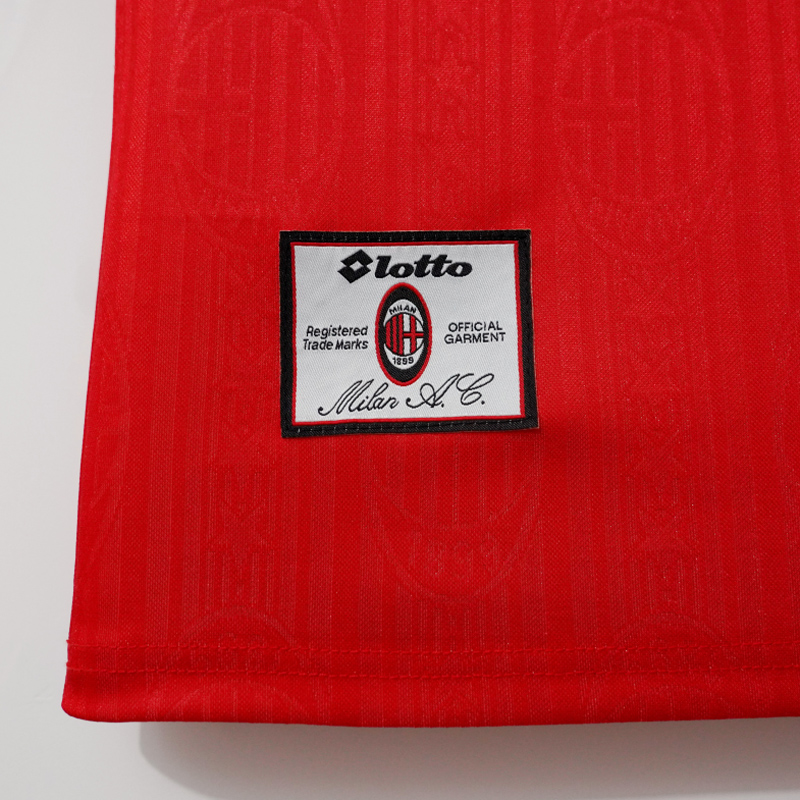 1997-1998 ACM Red Retro Soccer Jersey