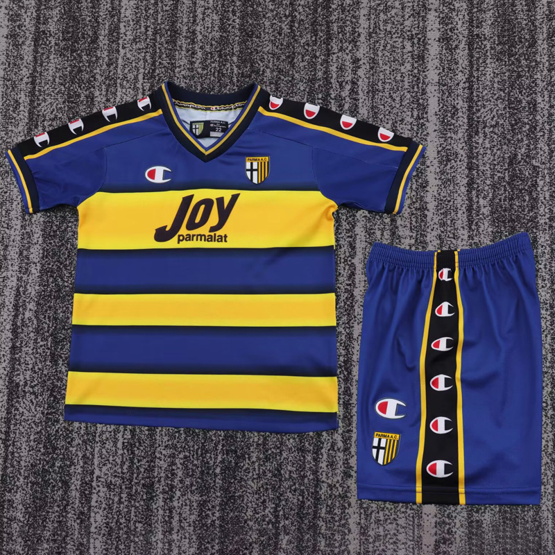 2001-2002 Parma Home Kids Retro Soccer Jersey