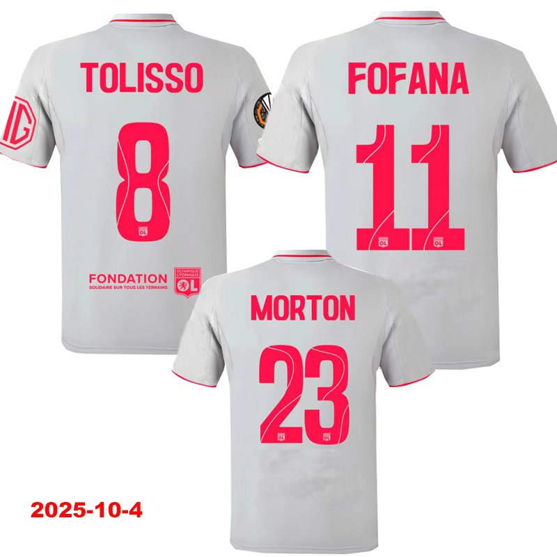 25-26 Lyon Third Player Version Soccer Jersey