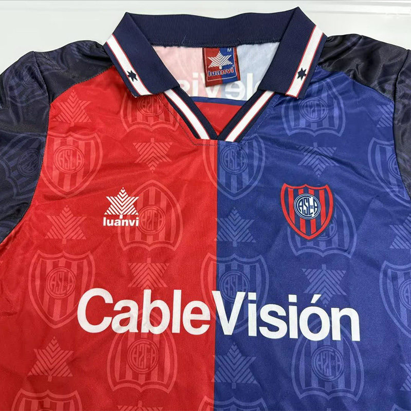 1999-2000 San Lorenzo Home Retro Soccer Jersey