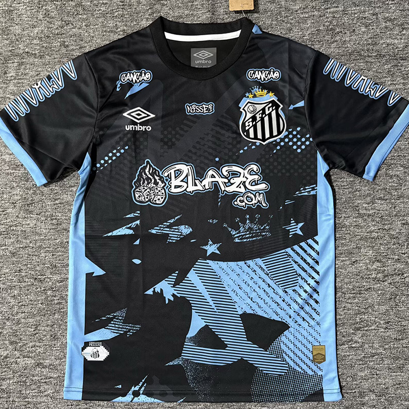 25-26 Santos FC Black Special Edition Fans Training Shirts