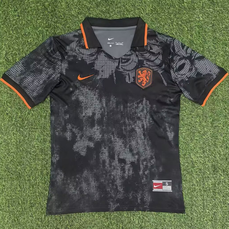 25-26 Netherlands Black Special Edition Fans Soccer Jersey