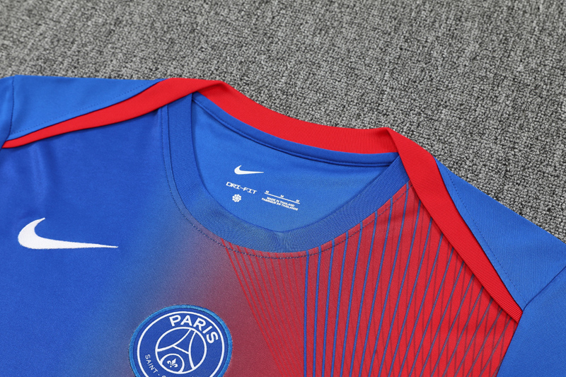 25-26 PSG Blue red Training Short Suit