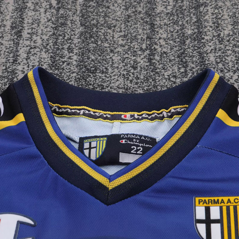2001-2002 Parma Home Kids Retro Soccer Jersey