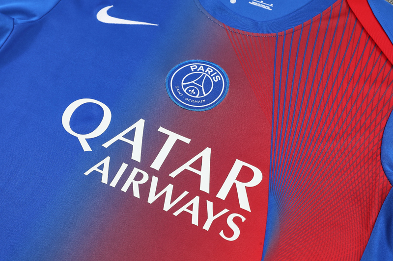25-26 PSG Blue red Training Short Suit