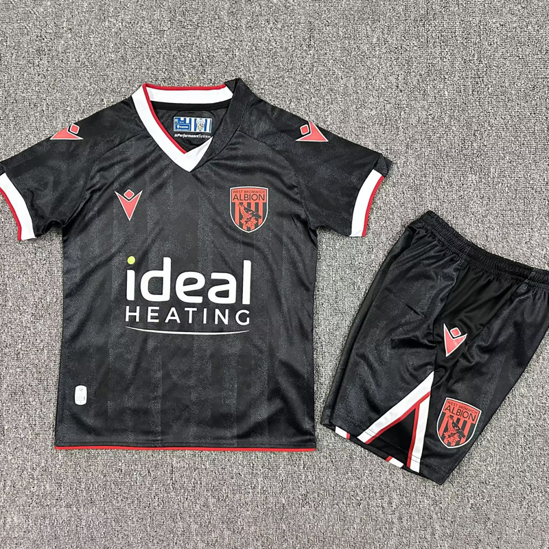 25-26 West Bromwich Third Kids Soccer Jersey