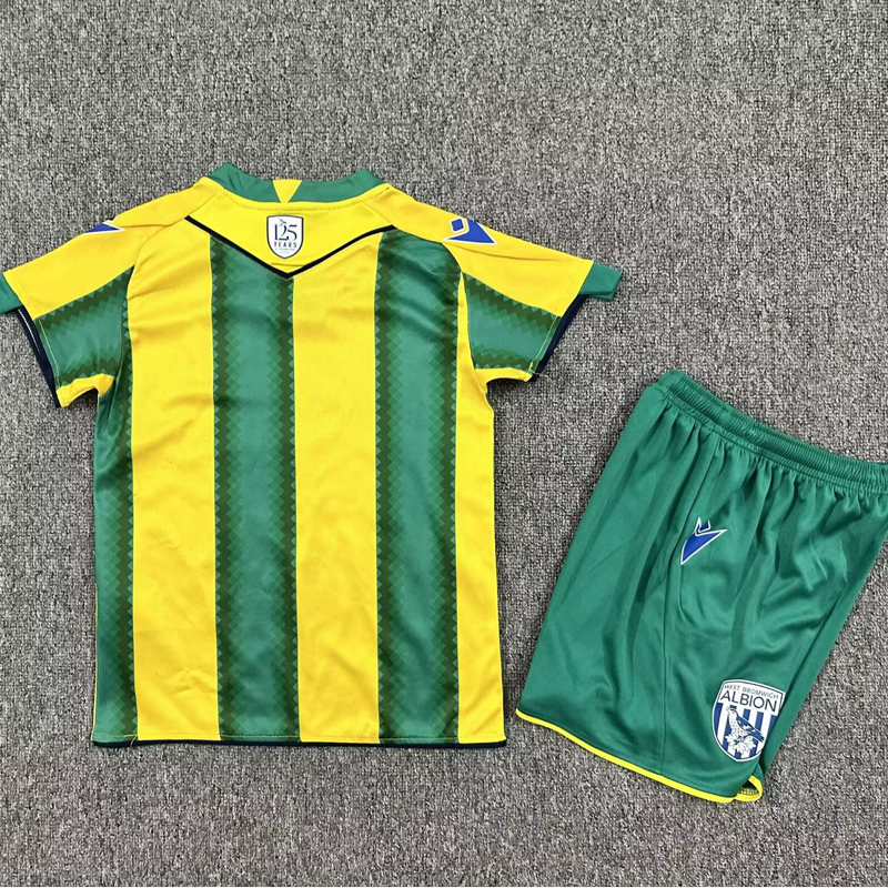 25-26 West Bromwich Away Kids Soccer Jersey