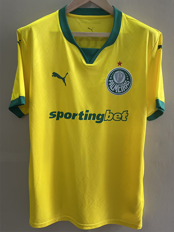25-26 Palmeiras Yellow Third Fans Soccer Jersey