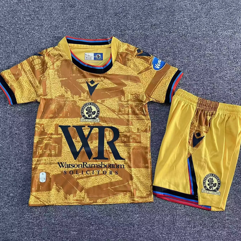 25-26 Blackburn Third Kids Soccer Jersey