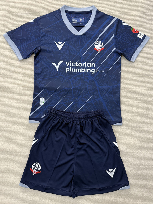 25-26 Bolton Wanderers Away Kids Soccer Jersey
