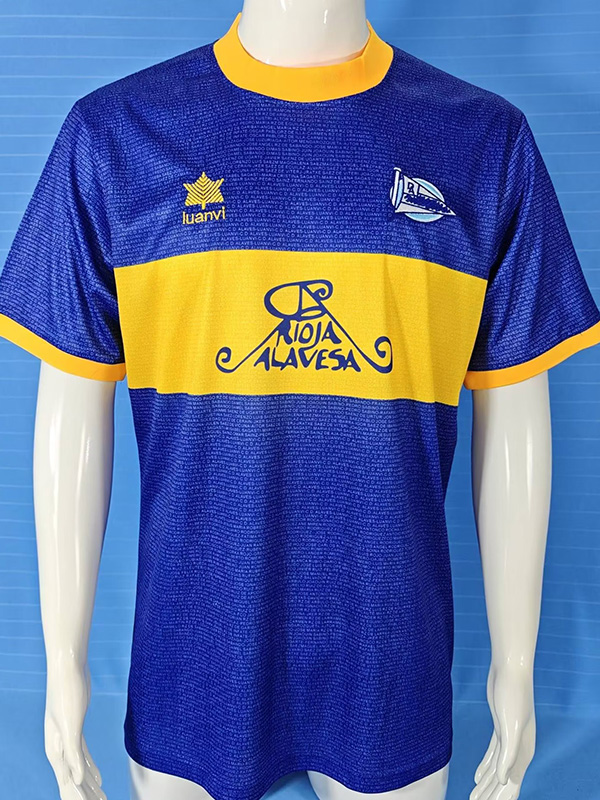 2000-2001 Alaves UEFA Cup Final Retro Soccer Jersey