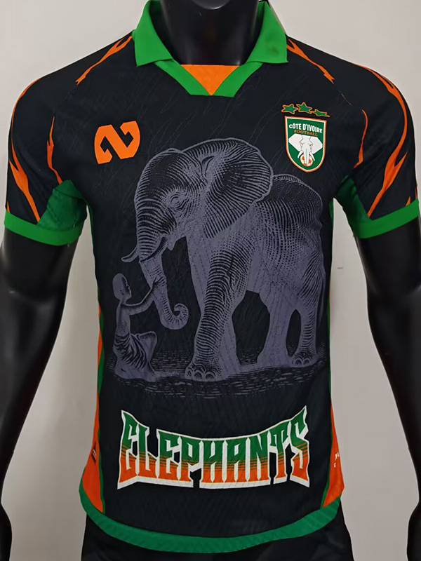 25-26 Ivory Coast Black Special Edition Player Version Soccer Jersey