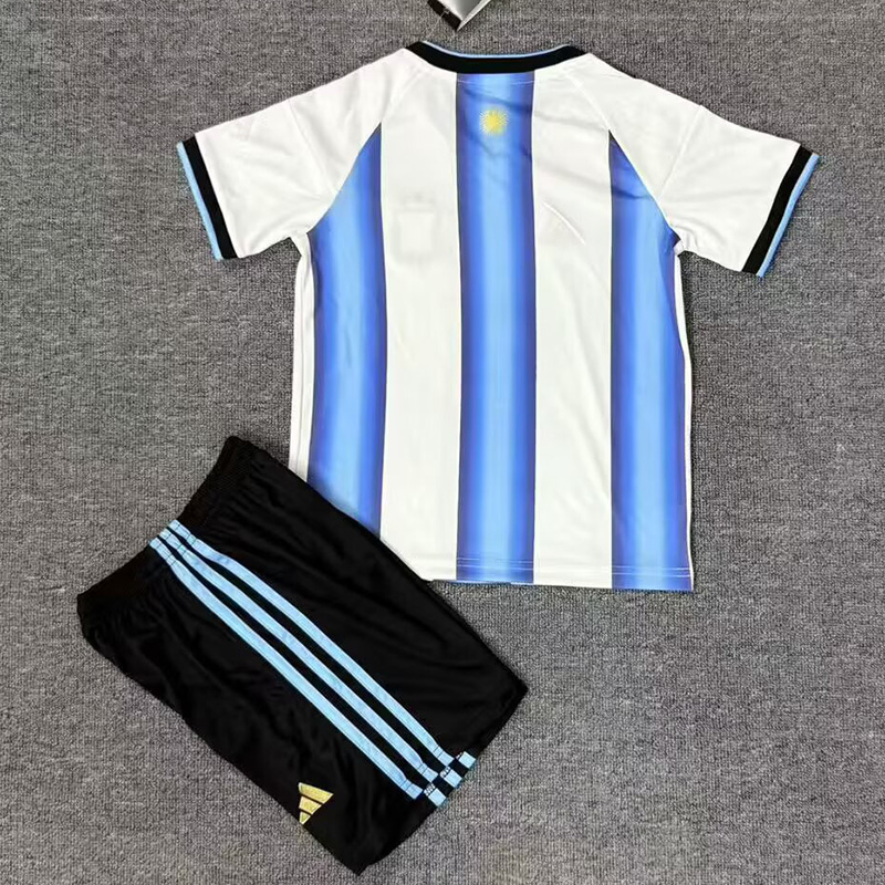 25-26 Argentina Blue White Kids Soccer Jersey