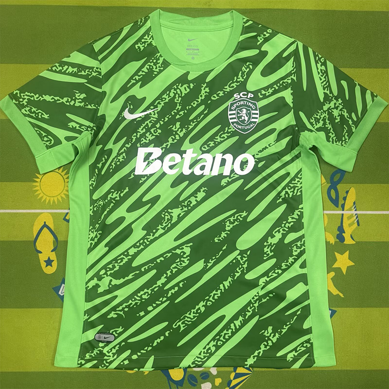25-26 Sporting Lisbon Green Goalkeeper Soccer Jersey