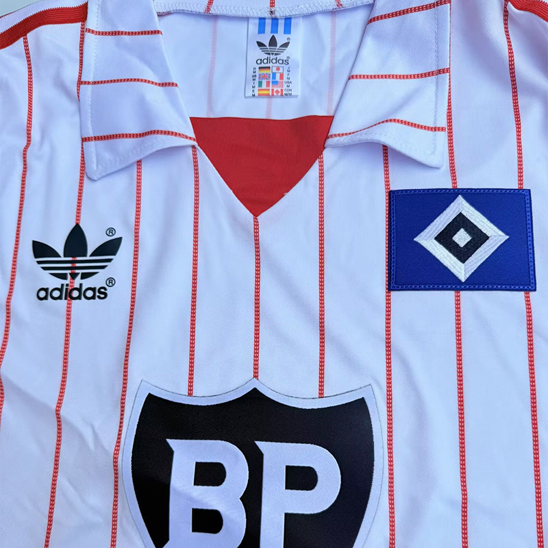 1983-1984 Hamburg SV Home Long Sleeve Retro Soccer Jersey (长袖)