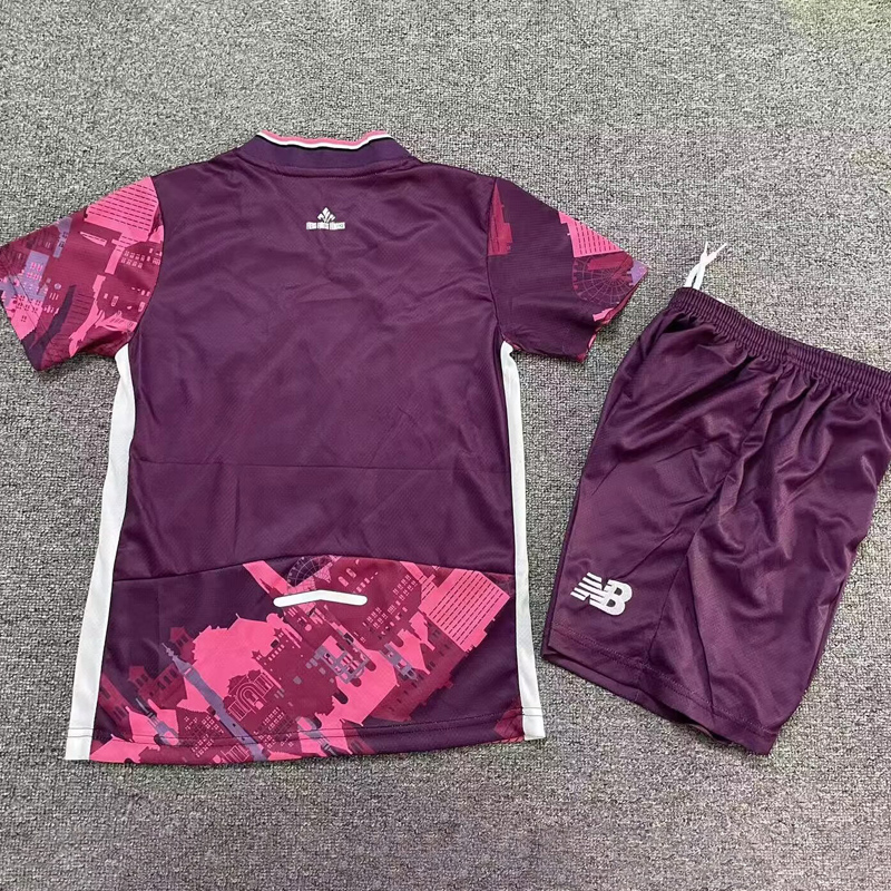 25-26 Lille Purple Special Edition Kids Soccer Jersey