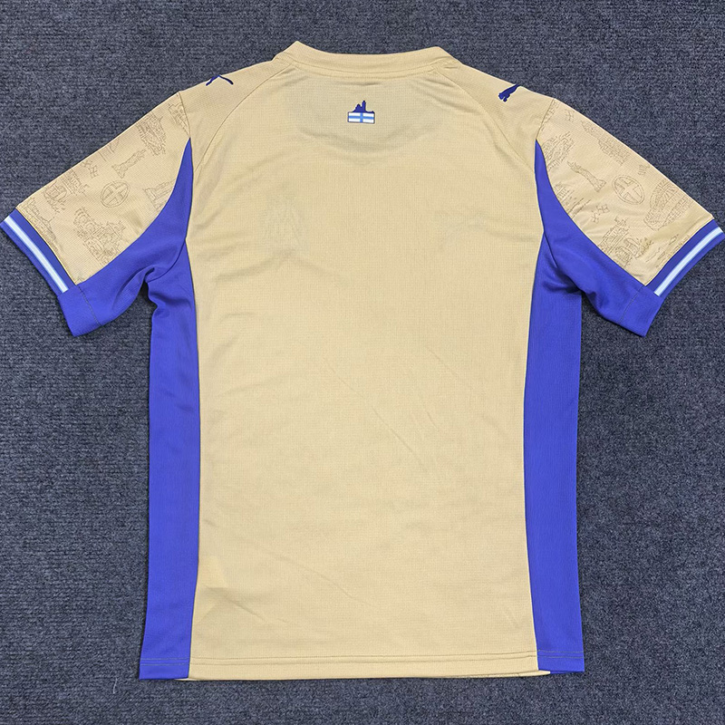 25-26 Marseille Earthy Yellow Fans Soccer Jersey