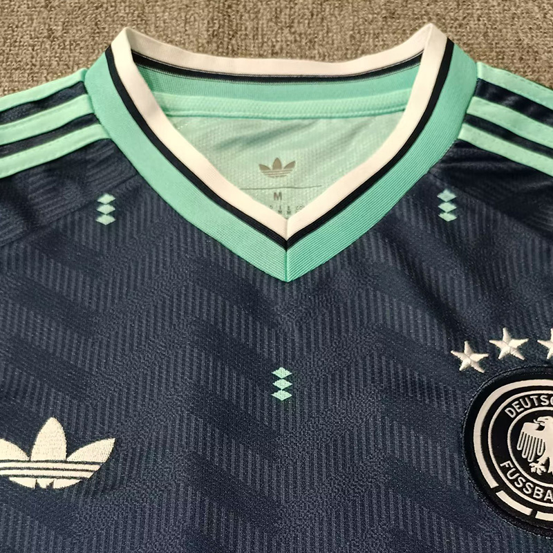 25-26 Germany Blue Black Fans Soccer Jersey