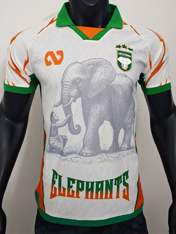 25-26 Ivory Coast White Special Edition Player Version Soccer Jersey