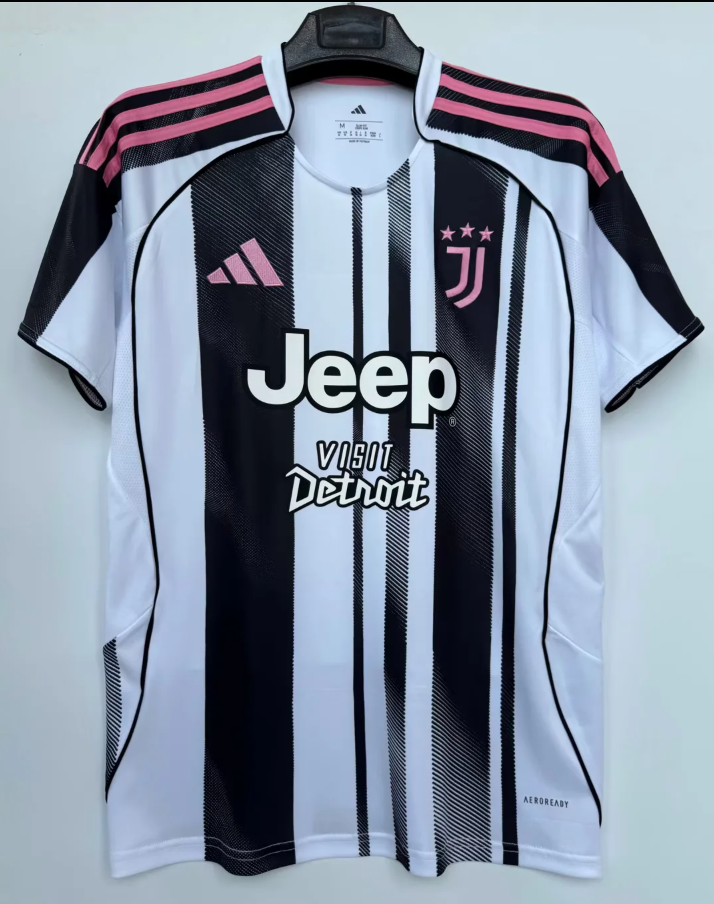 25-26 JUV Home 1:1 Fans Soccer Jersey(广告版）