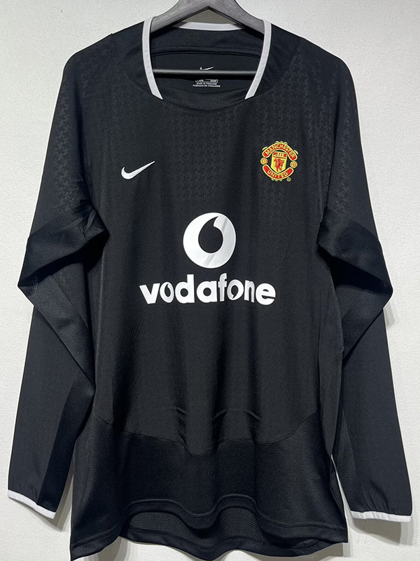 2003-2004 Man Utd Away Long Sleeve Retro Soccer Jersey (长袖)