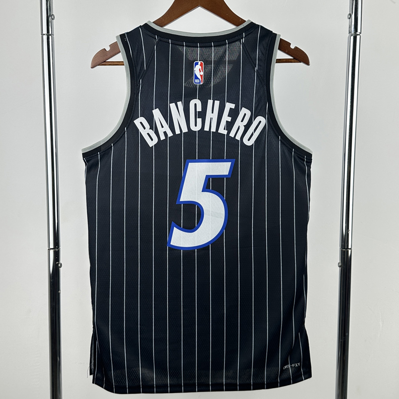 25-26 Magic BANCHERO #5 Black Top Quality Hot Pressing NBA Jersey (Trapeze Edition) 飞人版
