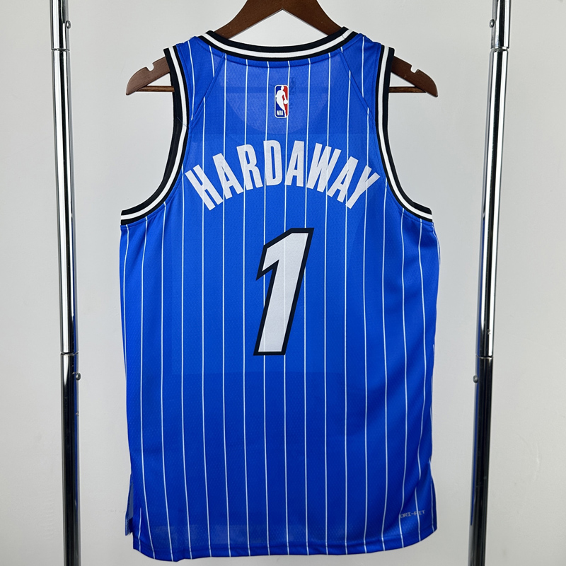 25-26 Magic HARDAWAY #1 Blue Top Quality Hot Pressing NBA Jersey(条纹)