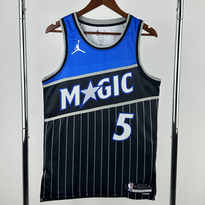25-26 Magic BANCHERO #5 Black Top Quality Hot Pressing NBA Jersey (Trapeze Edition) 飞人版