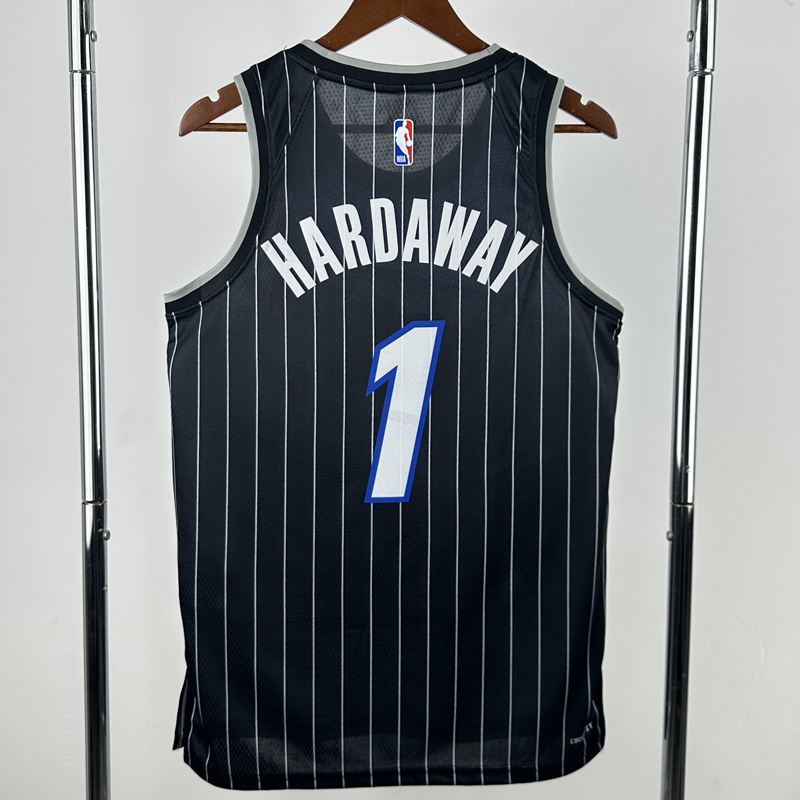 25-26 Magic HARDAWAY #1 Black Top Quality Hot Pressing NBA Jersey (Trapeze Edition) 飞人版