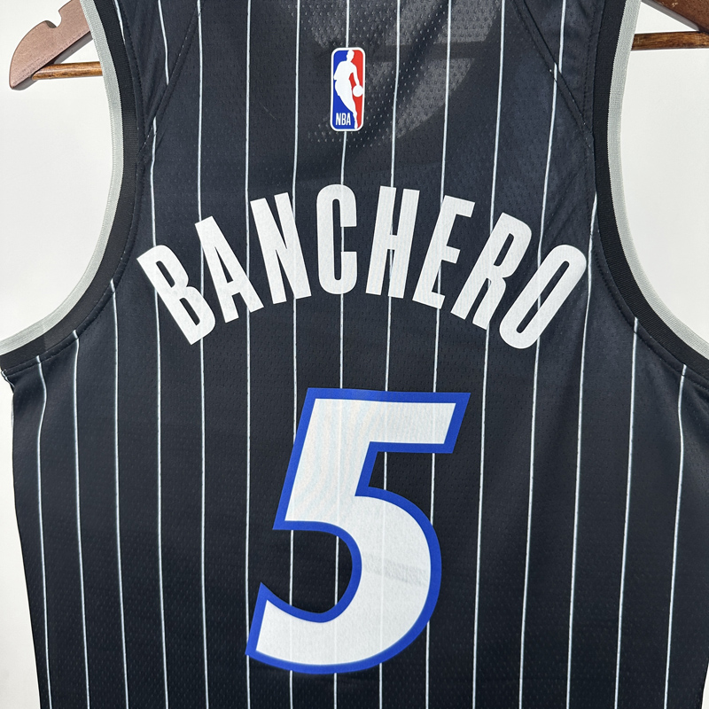 25-26 Magic BANCHERO #5 Black Top Quality Hot Pressing NBA Jersey (Trapeze Edition) 飞人版