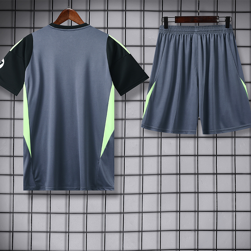 25-26 RMA Grey Black GoalKeeper (Suit) Soccer Jersey