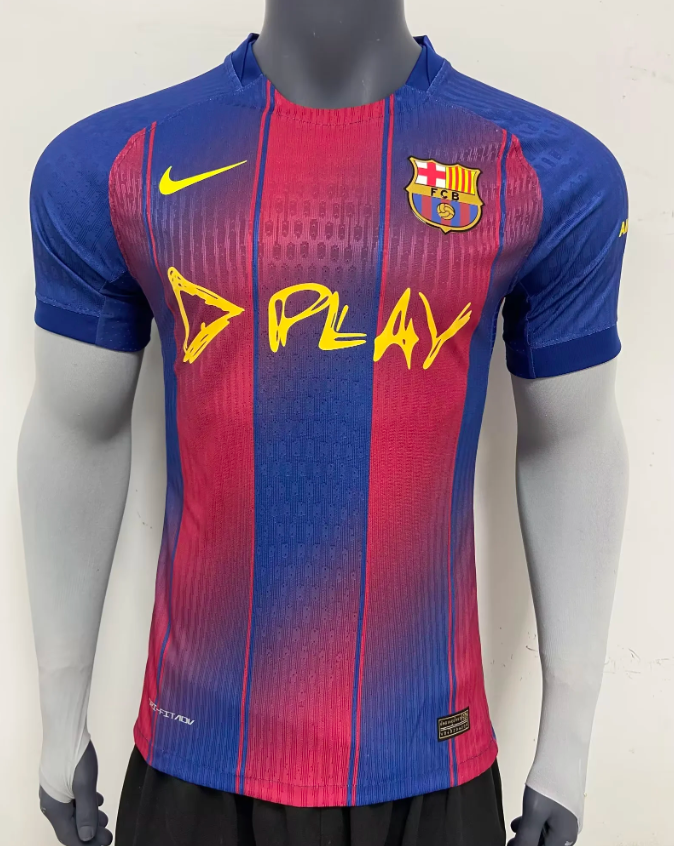 25-26 BAR Home Derby Special Edition Player Version Soccer Jersey