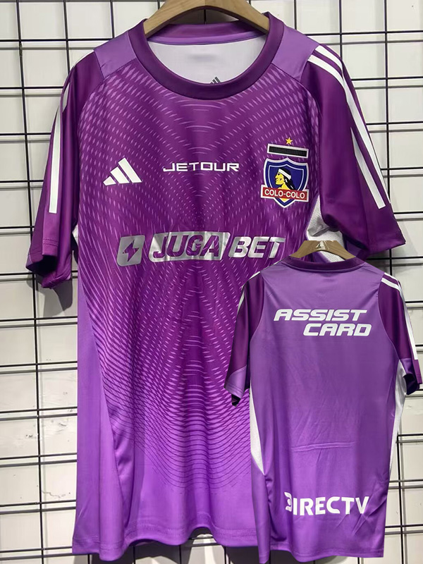 25-26 Colo-Colo Purple Goalkeeper Fans Soccer Jersey