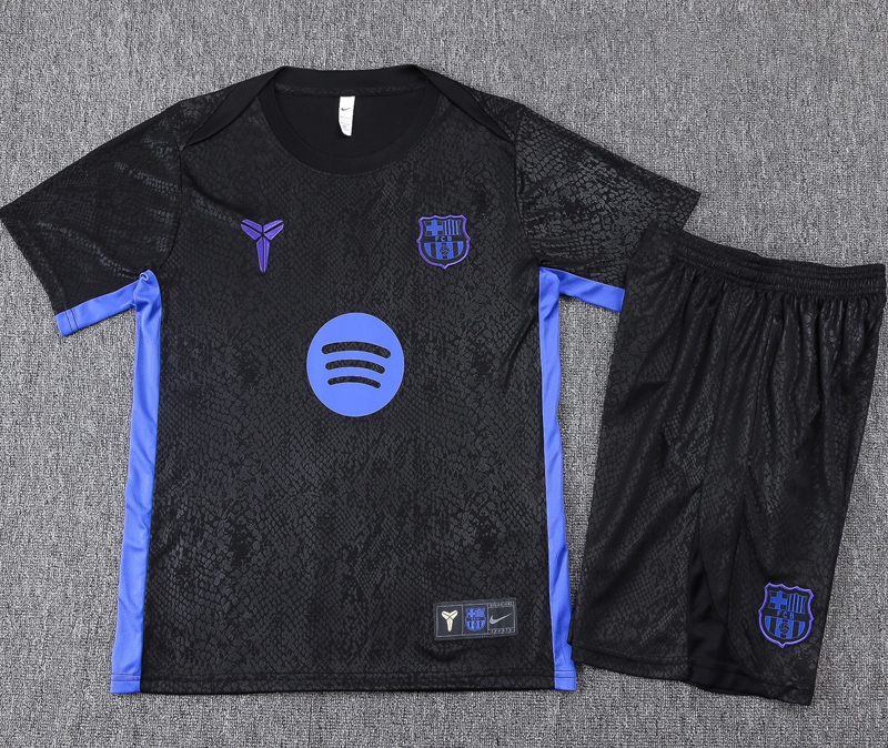 25-26 BAR Black Training Short Suit #D25191