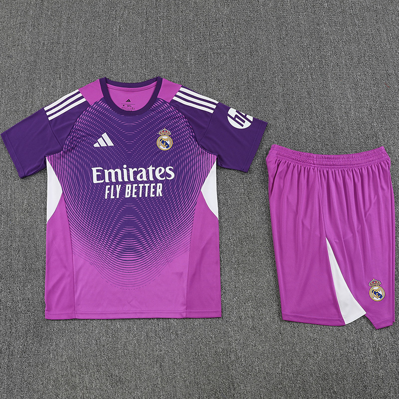 25-26 RMA Purple GoalKeeper (Suit) Soccer Jersey