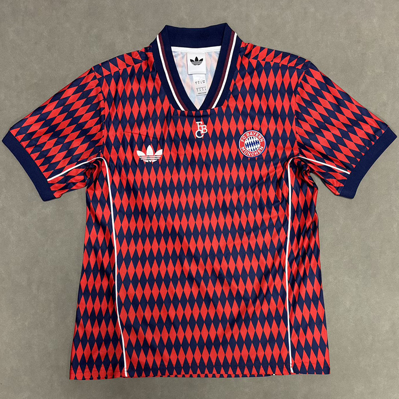 25-26 Bayern Red Blue Casual Edition Training shirts