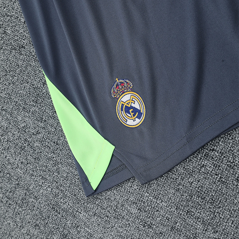 25-26 RMA Grey Black GoalKeeper (Suit) Soccer Jersey