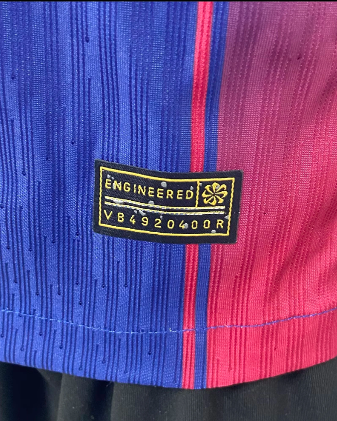 25-26 BAR Home Derby Special Edition Player Version Soccer Jersey