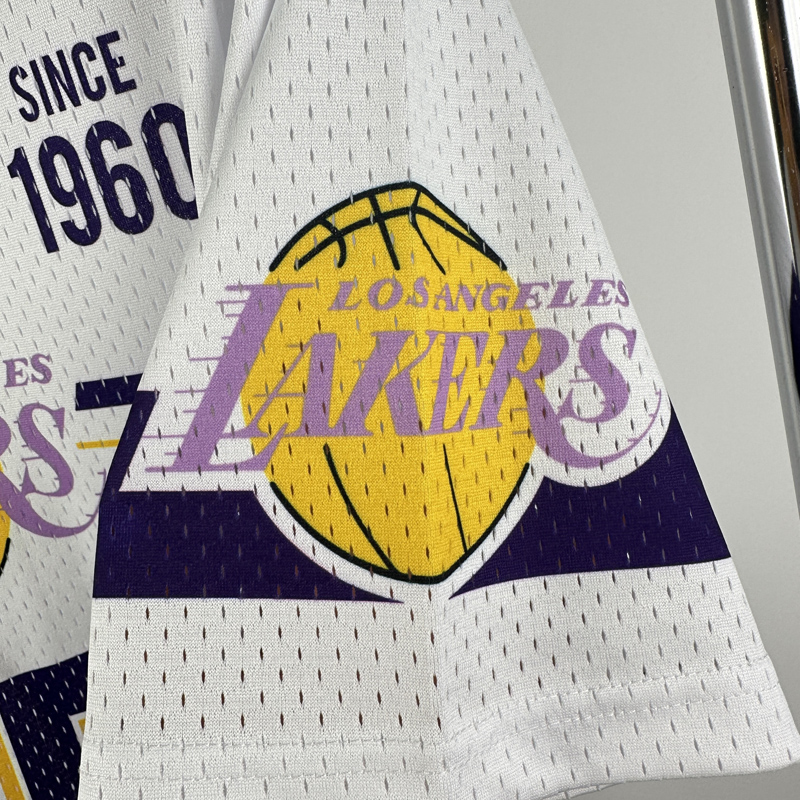 2026 LAKERS White Retro High Quality Casual T-Shirt #MN