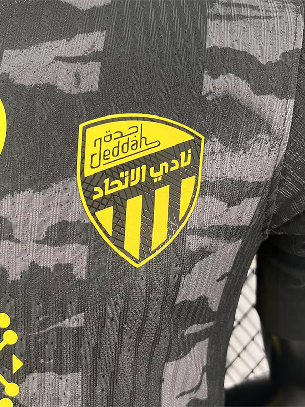 25-26 Ittihad Black Grey Player Version Soccer Jersey