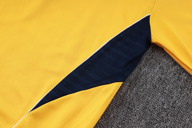 25-26 Boca Juniors Yellow Half Pull Tracksuit #B25109(半拉链)