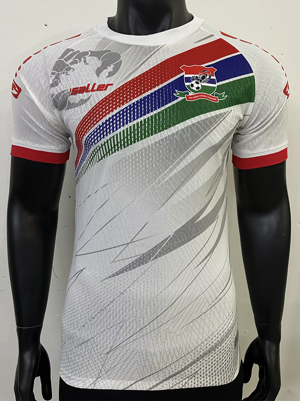 25-26 Gambia Home Player Version Soccer Jersey