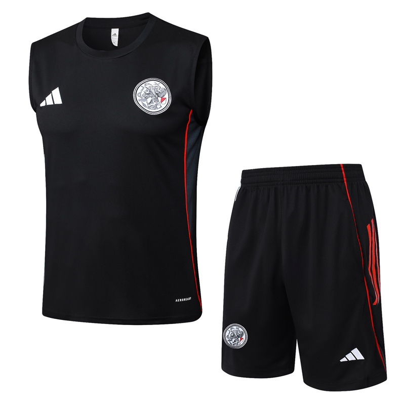 25-26 Ajax Black Tank top and shorts suit #D25196