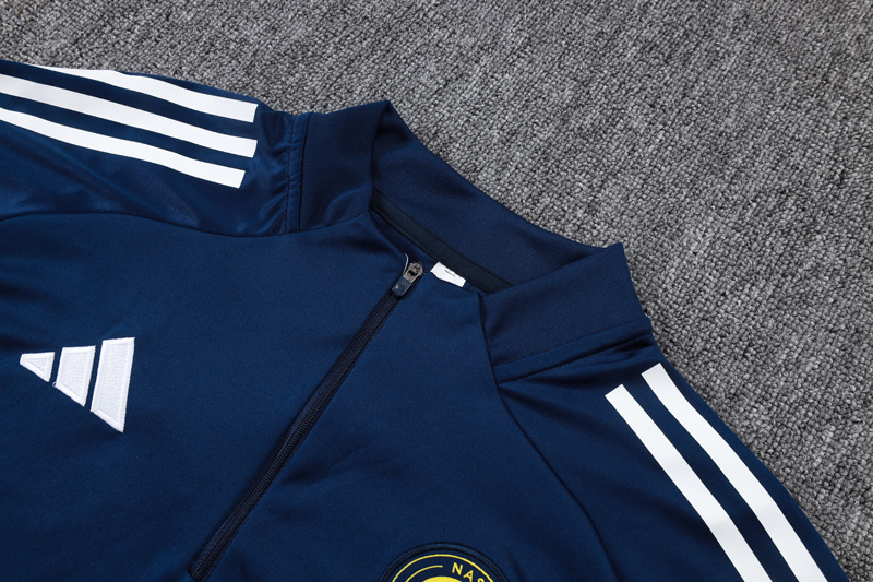 25-26 Al-Nassr Royal blue Half Pull Tracksuit #B25110(半拉链)