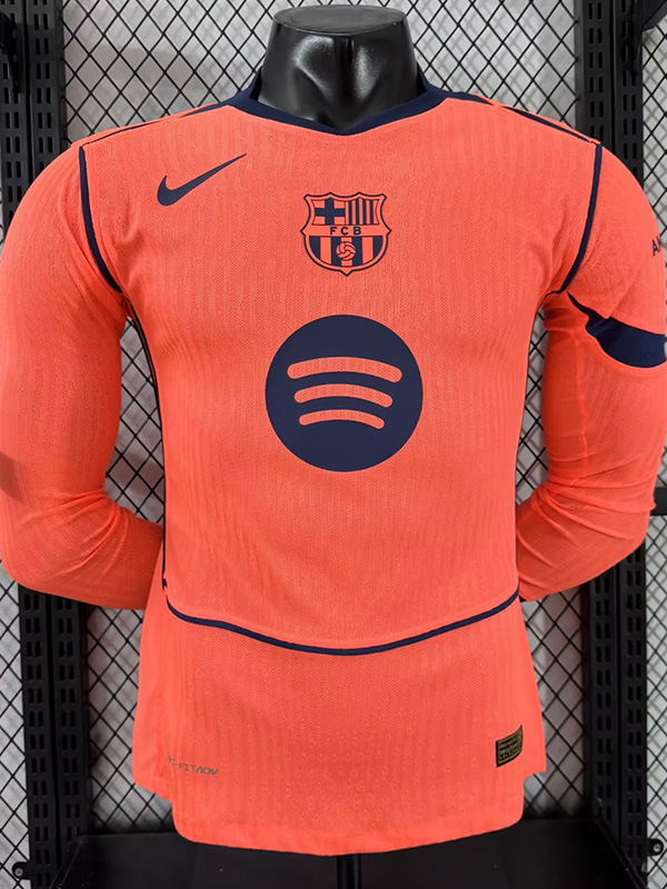 25-26 BAR Third Long Sleeve Player Version Soccer Jersey (长袖球员)