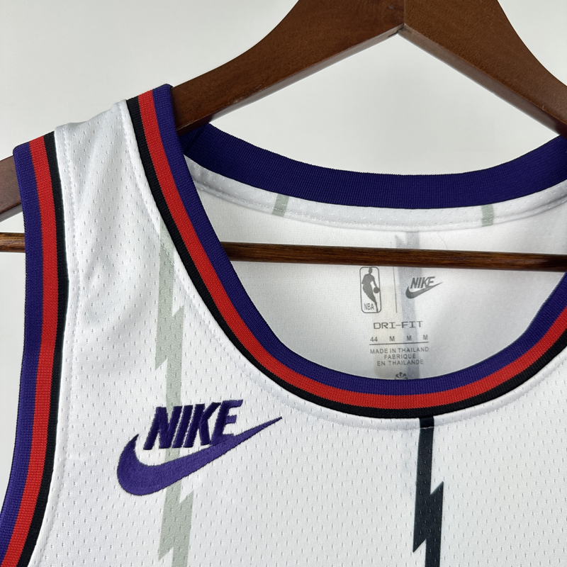 25-26 Raptors CARTER #15 White Retro Top Quality Hot Pressing NBA Jersey