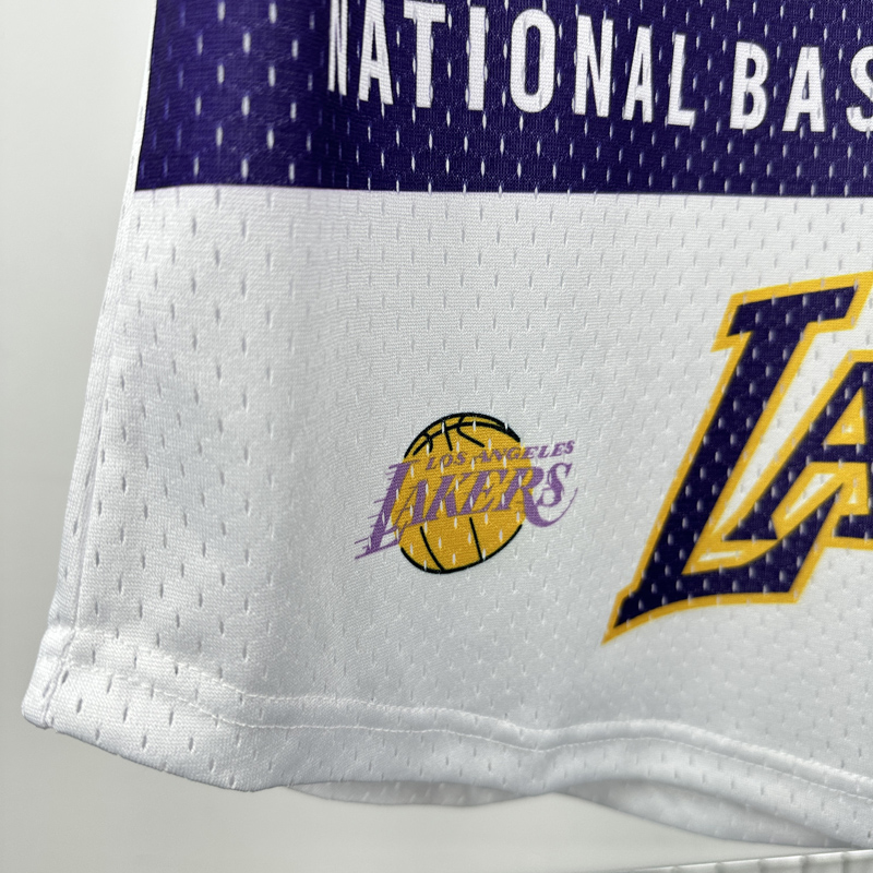 2026 LAKERS White Retro High Quality Casual T-Shirt #MN