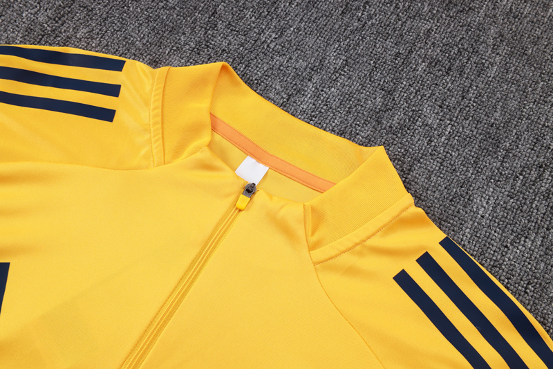 25-26 Boca Juniors Yellow Half Pull Tracksuit #B25109(半拉链)